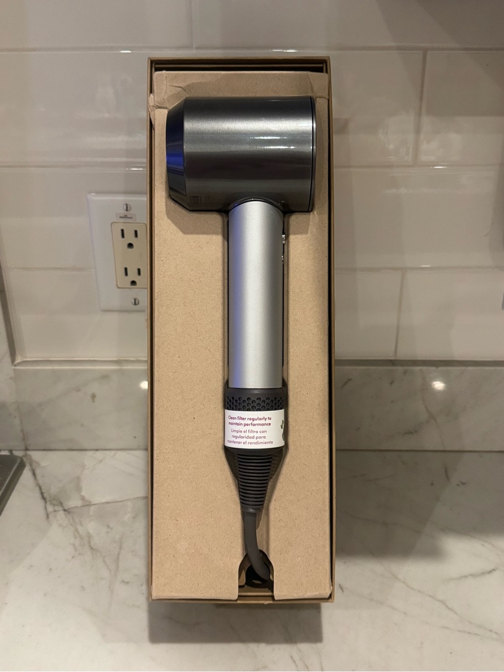 Dyson Supersonic Professional Hair Dryer in Metallic Silver